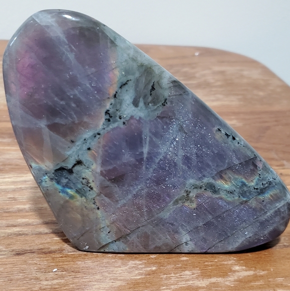 Labradorite Crystal Freeform, Two-Sided Flash, 176 grams - Picture 5 of 17